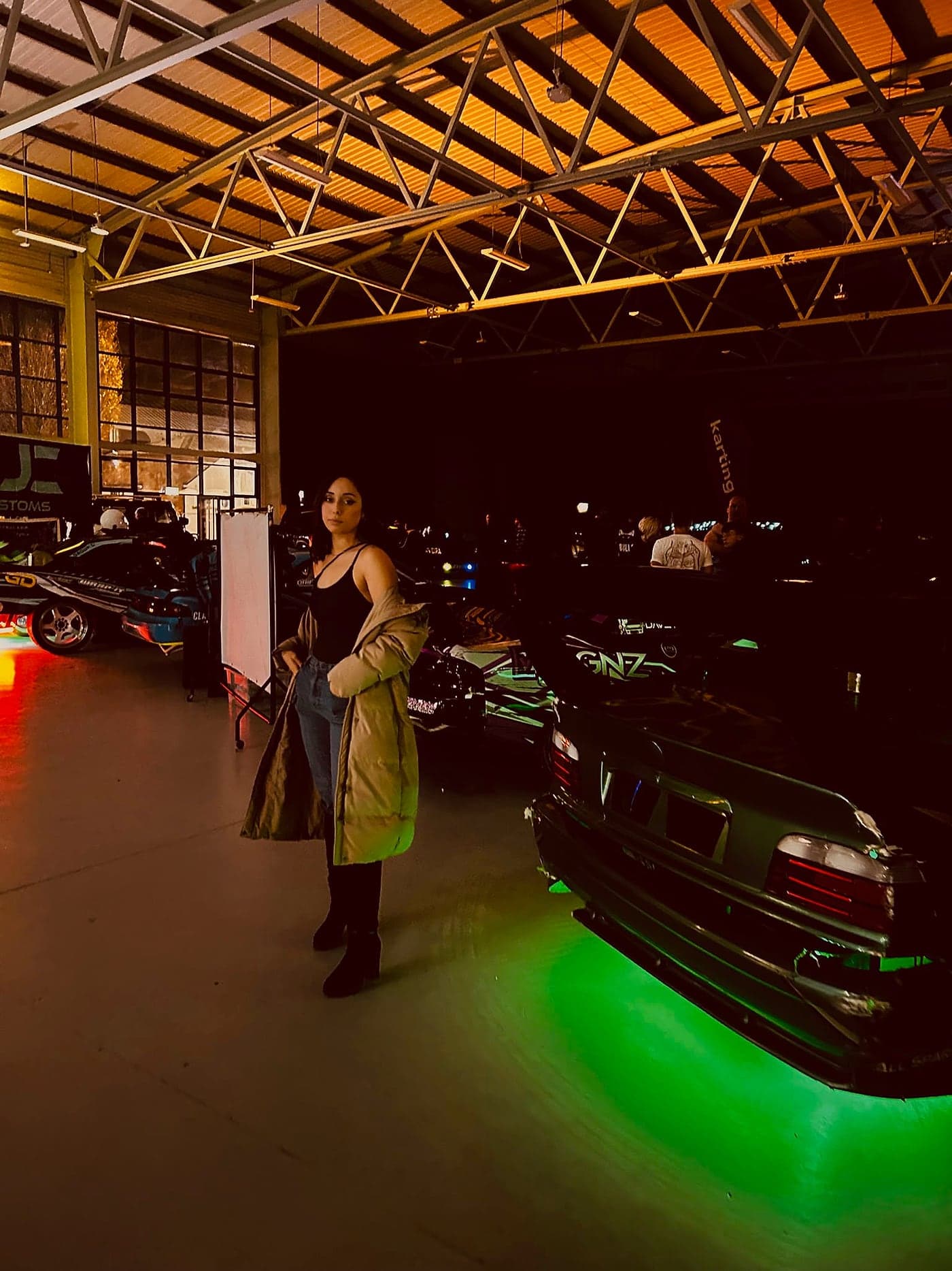Bruna Villalva at a JDM and drift car meet